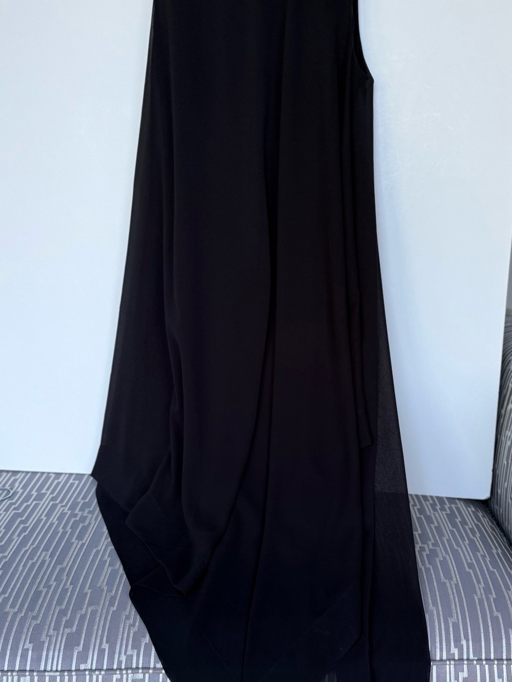 Daniel Cremieux Black High-Low Maxi Skirt